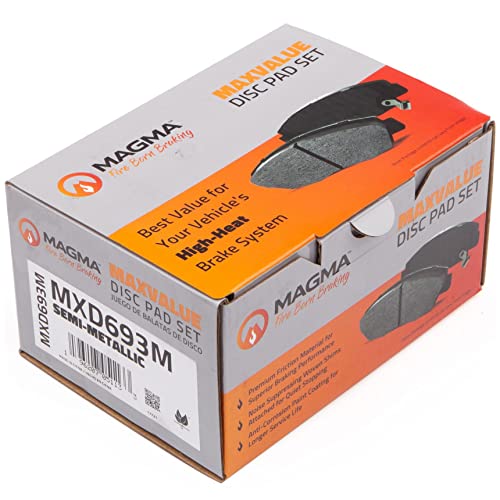 MAGMA MaxValue MXD693M Semi-Metallic Brake Pads, Rear