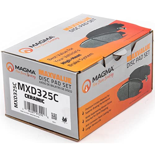 MAGMA MaxValue MXD325C Ceramic Brake Pads, Rear