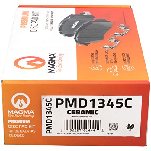 MAGMA Premium PMD1345C Ceramic Brake Pads, Front