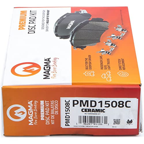 MAGMA Premium PMD1508C Ceramic Brake Pads, Front