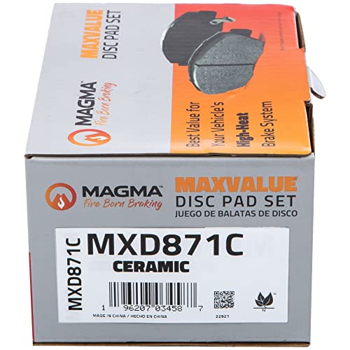 MAGMA MaxValue MXD871C Ceramic Brake Pads, Rear