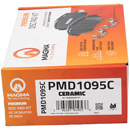 MAGMA Premium PMD1095C Ceramic Brake Pads, Rear