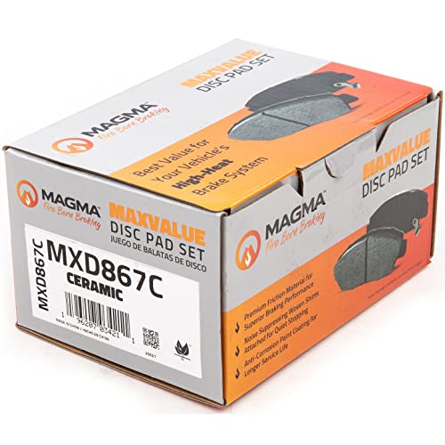 MAGMA MaxValue MXD867C Ceramic Brake Pads, Front