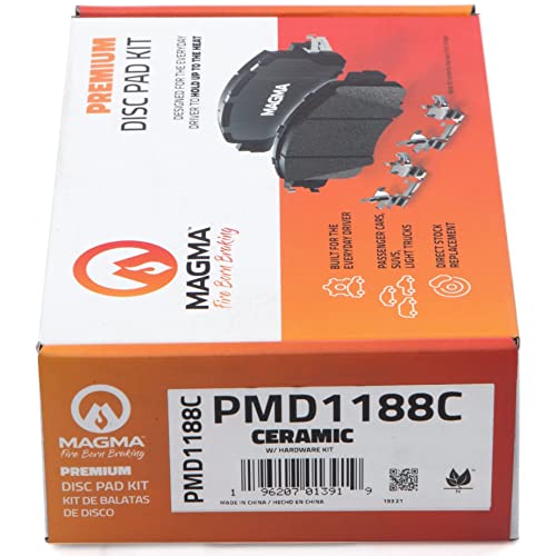 MAGMA Premium PMD1188C Ceramic Brake Pads, Front