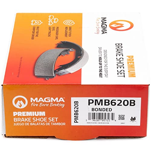 MAGMA Premium PMB620B Bonded Drum Brake Shoe, Rear