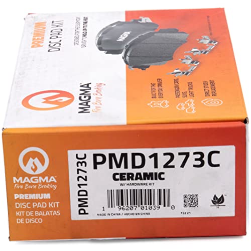 MAGMA Premium PMD1273C Ceramic Brake Pads, Front