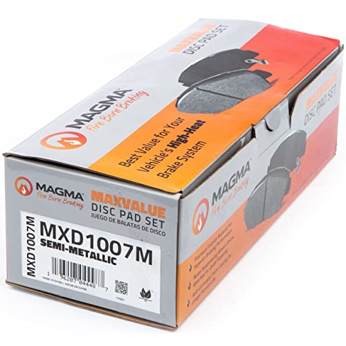 MAGMA MaxValue MXD1007M Semi-Metallic Brake Pads, Front