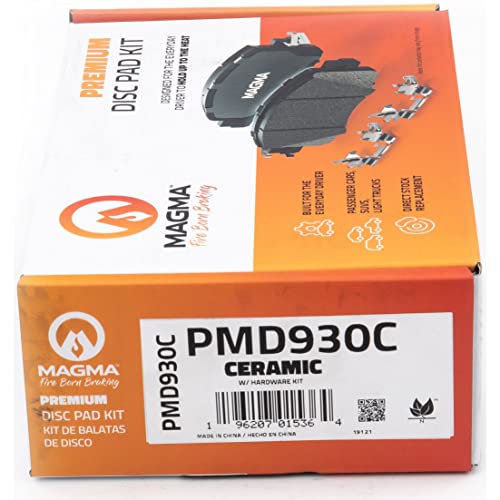 MAGMA Premium PMD930C Ceramic Brake Pads, Front