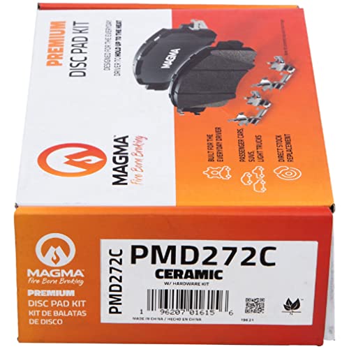 MAGMA Premium PMD272C Ceramic Brake Pads, Rear