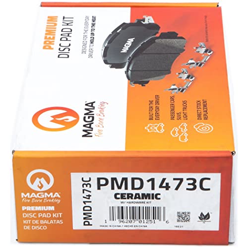 MAGMA Premium PMD1473C Ceramic Brake Pads, Rear