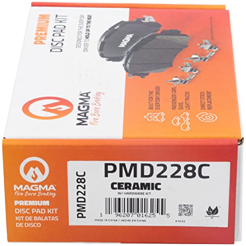 MAGMA Premium PMD228C Ceramic Brake Pads, Rear