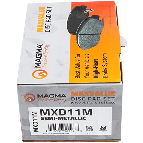 MAGMA MaxValue MXD11M Semi-Metallic Brake Pads, Front