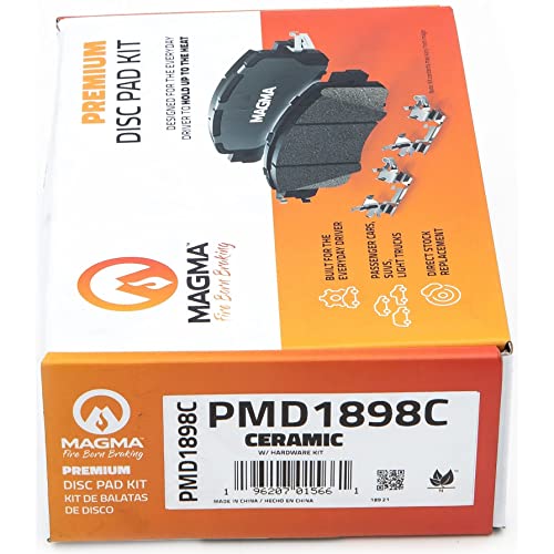 MAGMA Premium PMD1898C Ceramic Brake Pads, Rear