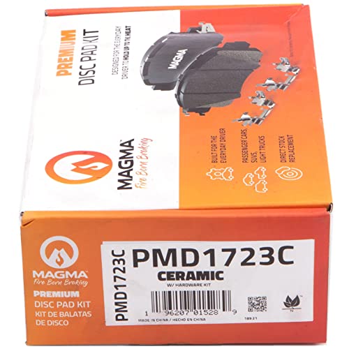 MAGMA Premium PMD1723C Ceramic Brake Pads, Front