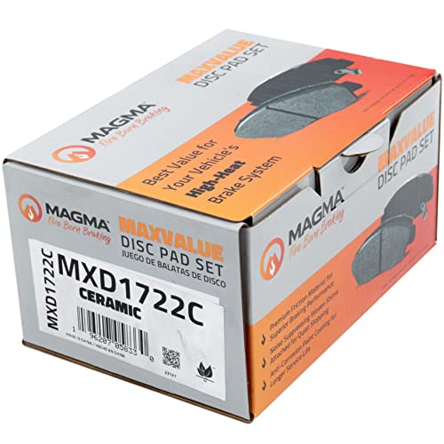 MAGMA MaxValue MXD1722C Ceramic Brake Pads, Rear