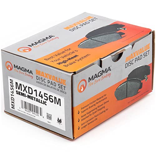 MAGMA MaxValue MXD1456M Semi-Metallic Brake Pads, Rear