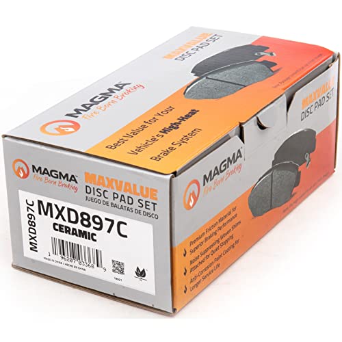 MAGMA MaxValue MXD897C Ceramic Brake Pads, Front