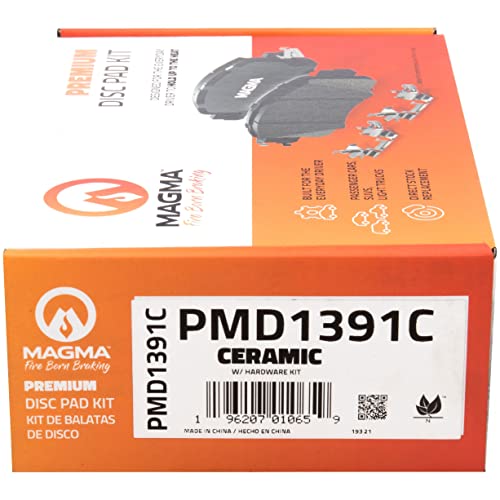 MAGMA Premium PMD1391C Ceramic Brake Pads, Rear