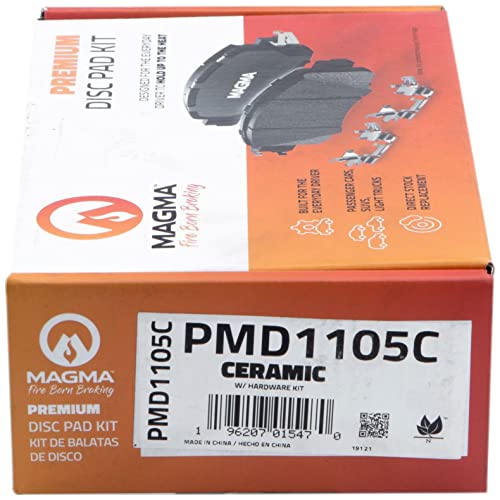 MAGMA Premium PMD1105C Ceramic Brake Pads, Front