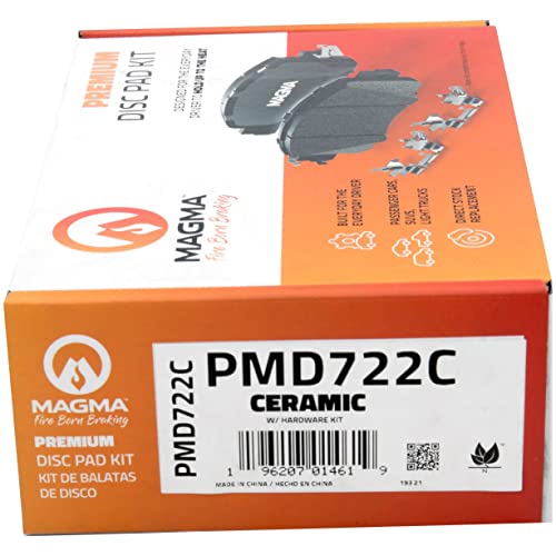 MAGMA Premium PMD722C Ceramic Brake Pads, Front