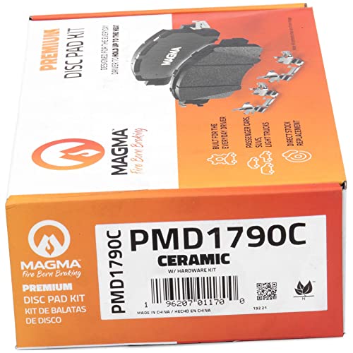 MAGMA Premium PMD1790C Ceramic Brake Pads, Rear