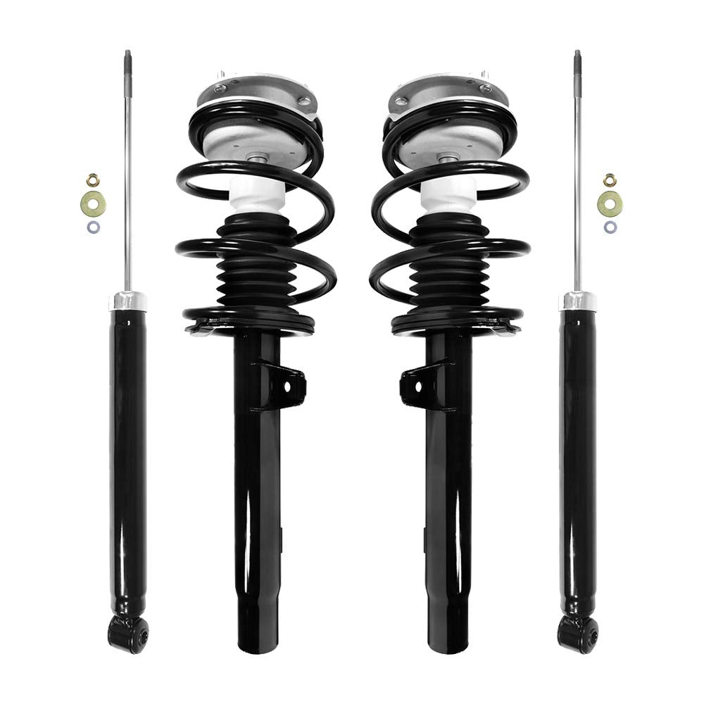 Unity 4-11371-259030-001 Front and Rear 4 Wheel Complete Strut Assembly with Gas Shock Kit