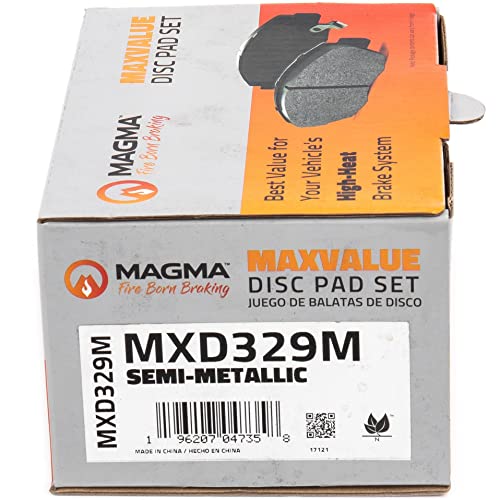 MAGMA MaxValue MXD329M Semi-Metallic Brake Pads, Rear