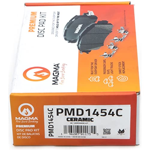 MAGMA Premium PMD1454C Ceramic Brake Pads, Front