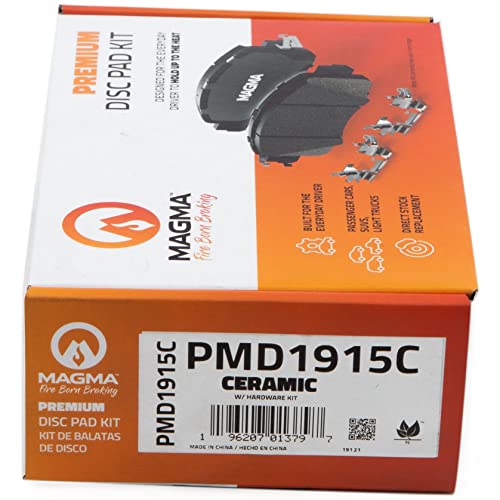 MAGMA Premium PMD1915C Ceramic Brake Pads, Rear