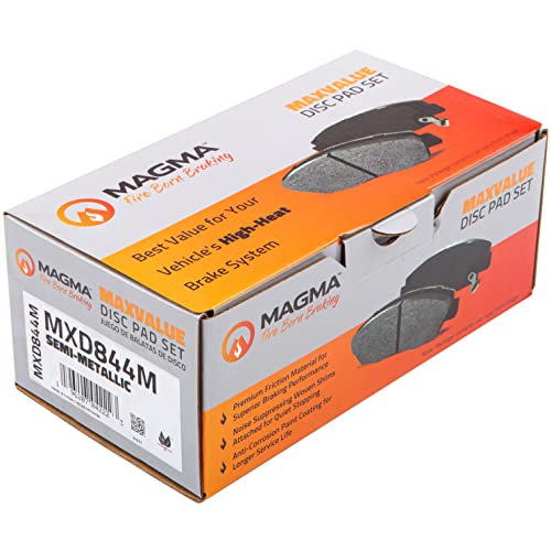 MAGMA MaxValue MXD844M Semi-Metallic Brake Pads, Front