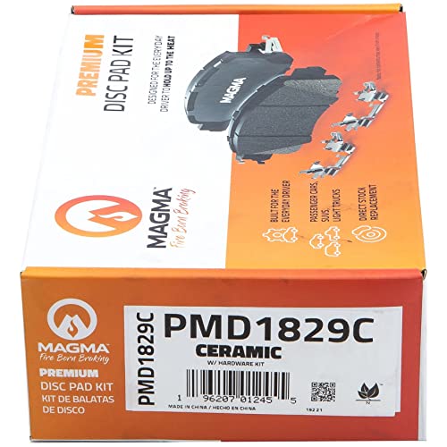 MAGMA Premium PMD1829C Ceramic Brake Pads, Rear