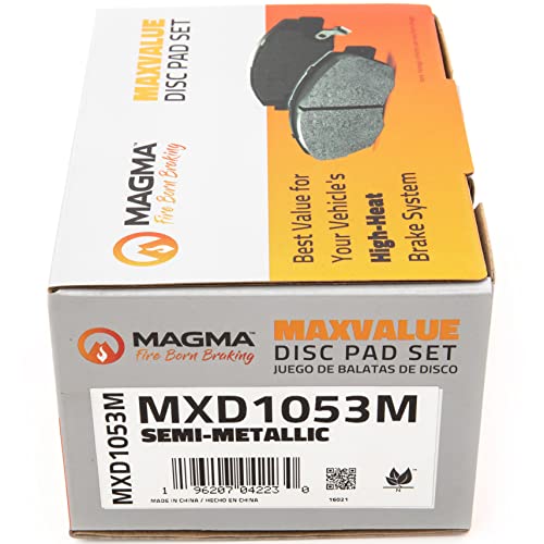 MAGMA MaxValue MXD1053M Semi-Metallic Brake Pads, Rear