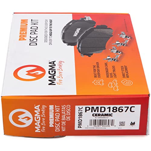 MAGMA Premium PMD1867C Ceramic Brake Pads, Front