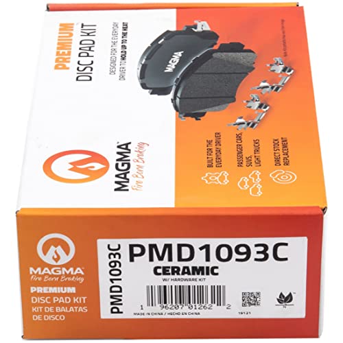 MAGMA Premium PMD1093C Ceramic Brake Pads, Rear