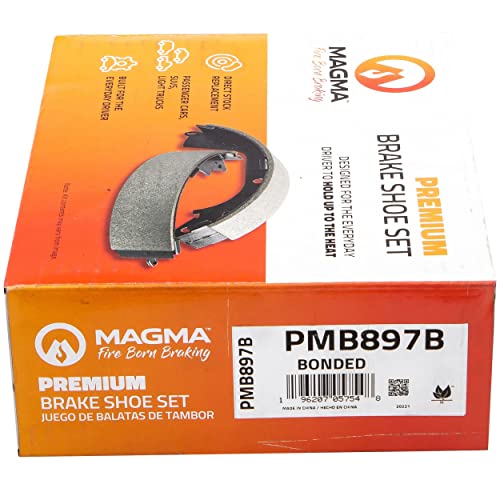 MAGMA Premium PMB897B Parking Brake Shoe, Rear