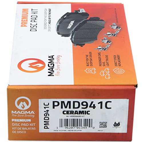 MAGMA Premium PMD941C Ceramic Brake Pads, Front