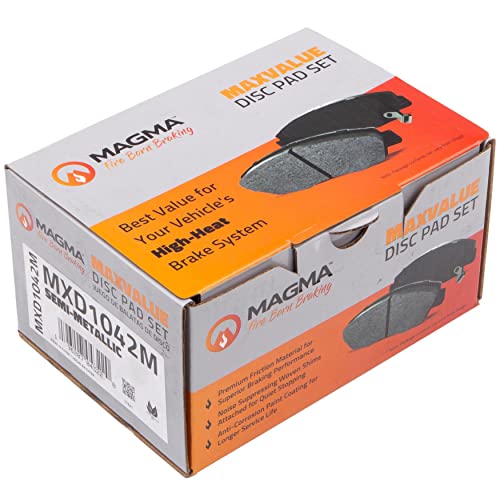 MAGMA MaxValue MXD1042M Semi-Metallic Brake Pads, Rear