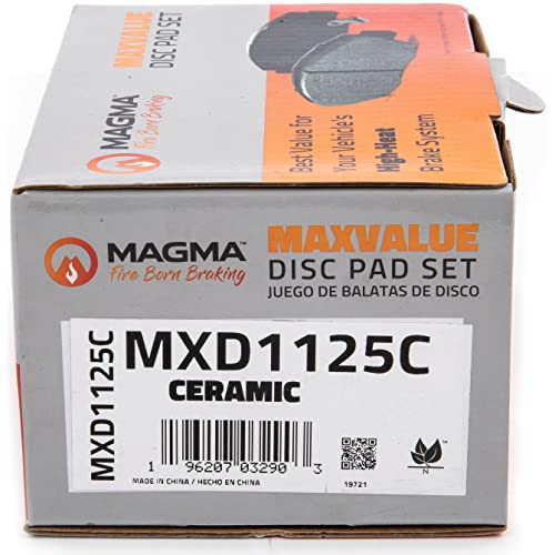 MAGMA MaxValue MXD1125C Ceramic Brake Pads, Front