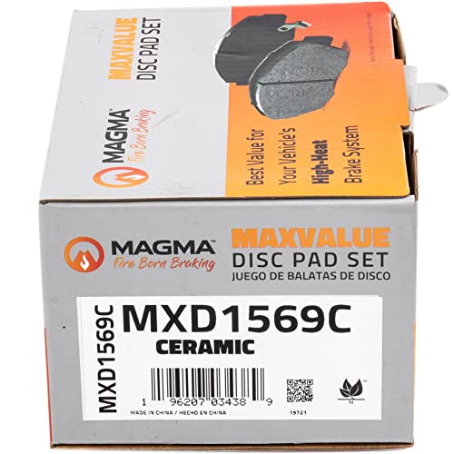 MAGMA MaxValue MXD1569C Ceramic Brake Pads, Rear
