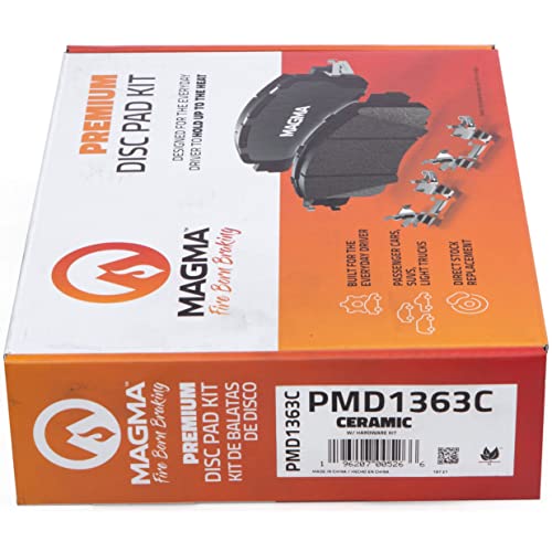 MAGMA Premium PMD1363C Ceramic Brake Pads, Front