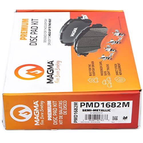 MAGMA Premium PMD1682M Semi-Metallic Brake Pads