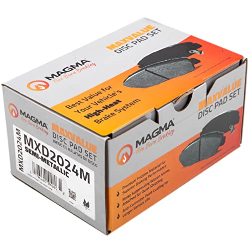 MAGMA MaxValue MXD2024M Semi-Metallic Brake Pads, Front