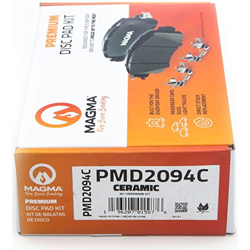 MAGMA Premium PMD2094C Ceramic Brake Pads, Front