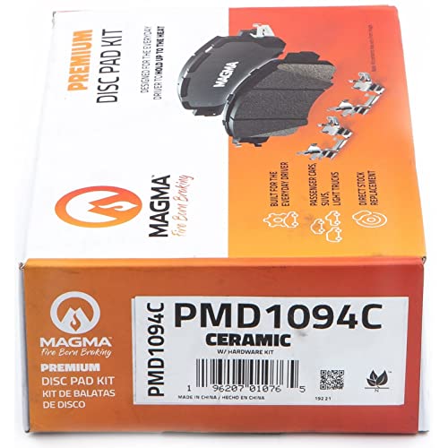 MAGMA Premium PMD1094C Ceramic Brake Pads, Front