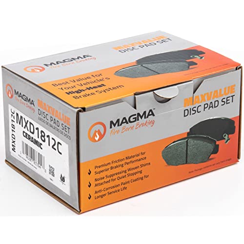 MAGMA MaxValue MXD1812C Ceramic Brake Pads, Rear