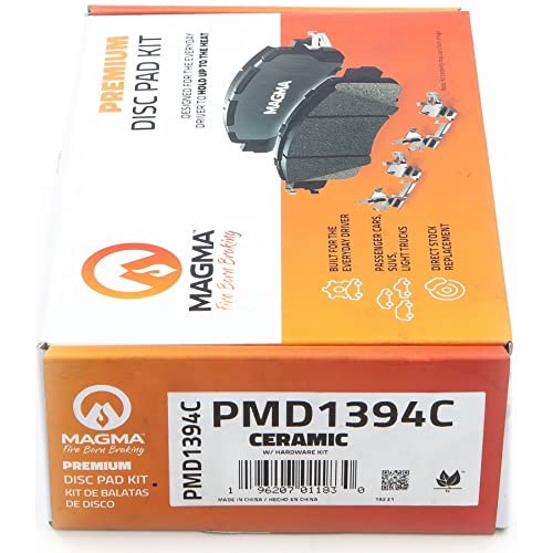 MAGMA Premium PMD1394C Ceramic Brake Pads, Front