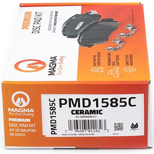 MAGMA Premium PMD1585C Ceramic Brake Pads, Rear