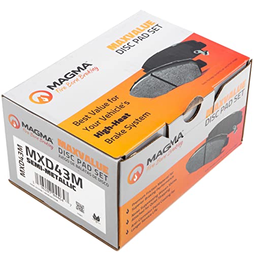 MAGMA MaxValue MXD43M Semi-Metallic Brake Pads, Front