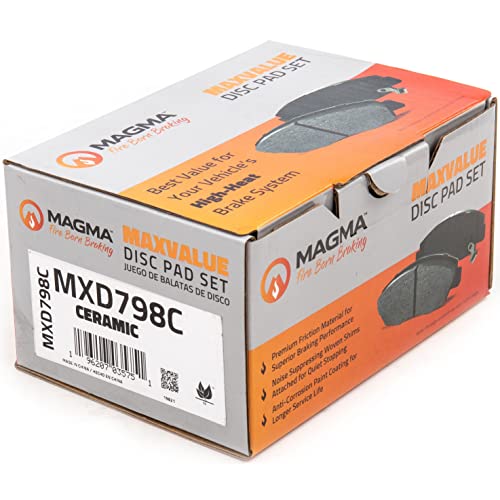 MAGMA MaxValue MXD798C Ceramic Brake Pads, Front