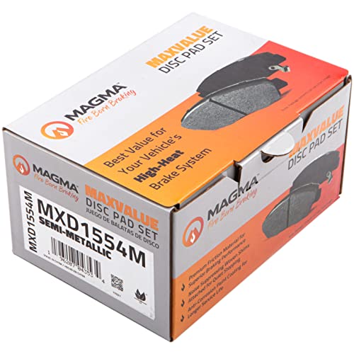 MAGMA MaxValue MXD1554M Semi-Metallic Brake Pads, Rear